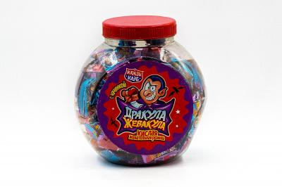 Кислая жевательная резинка с начинкой Канди Дракула-Жевакула 4 гр