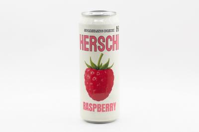 Напиток безалкогольный газированный HERSCHI Rasberry со вкусом Малины 450мл ж/б